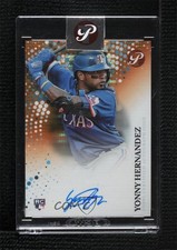 2022 Topps Pristine Orange Pulsar Refractor 10/25 Yonny Hernandez Auto 17ok