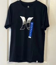 Hurley Shirt Adult Medium Black White Surfing Surf Board Outdoors Mens NWT