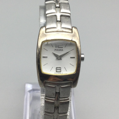 Pulsar Silver Stainless Steel Watch with White Dial s-l400.jpg main image 2