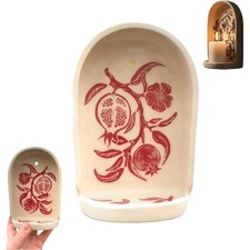 Sacred Wall Niche Collection Ceramic Altar with Candle Holder &
