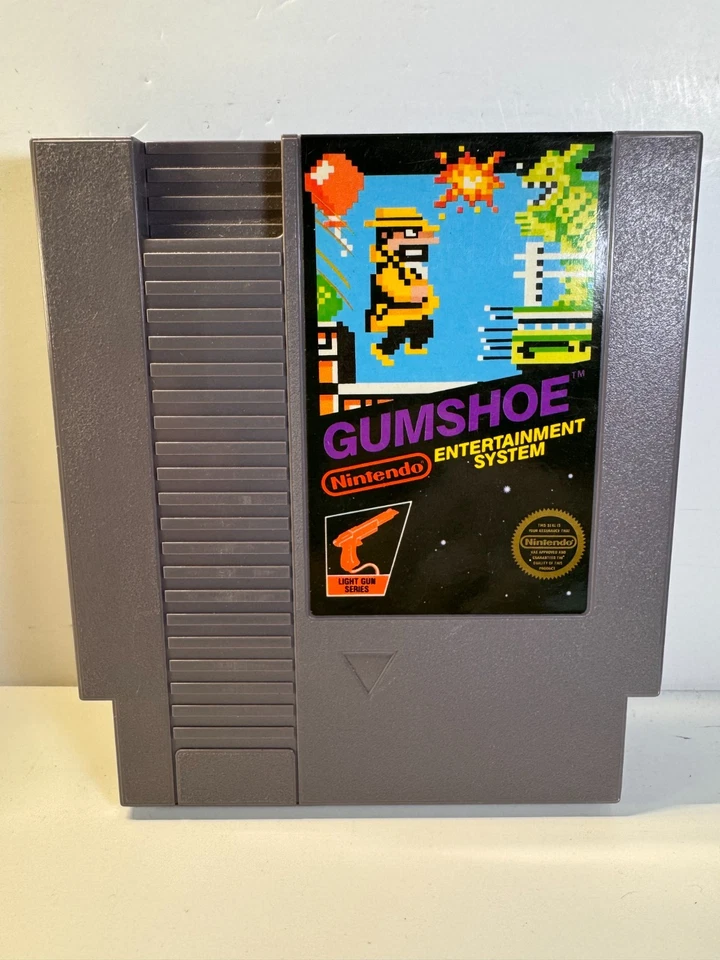 Gumshoe (Nintendo NES, 1986) 5-SCREW PUNCHTAB Authentic Tested - Image 2 of 4