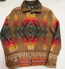 Double RL Ralph Lauren Native Pattern Knit Sweater Men's Medium #FB BEA
