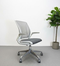 Humanscale: Diffrient World Task Chair White Grey - UK DELIVERY