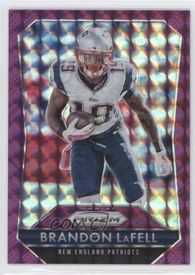 2015 Panini Prizm Violet Mosaic Prizm 36/50 Brandon LaFell #105 0b2