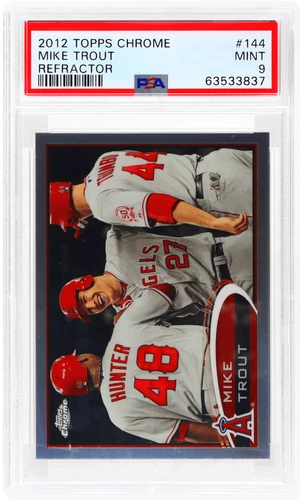 2012 Topps Chrome Mike Trout Refractor #144 PSA 9
