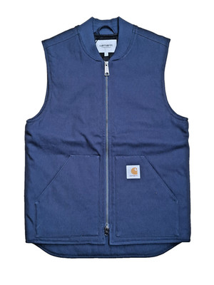 Carhartt WIP - Herrenweste, - * VEST *  Canvas, Blue heavy stone wash, S