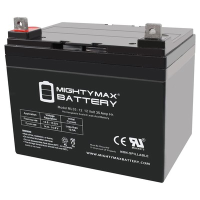 Mighty Max 12V 35AH Wilderness Tarpon 100 Kayak Trolling Motor Battery