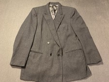 Vintage Christian Dior Monsieur Wallachs Charcoal Blazer Jacket USA Men  s 46R