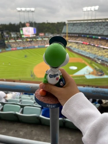 2026 Yoshi Dodgers Super Mario Galaxy Bobblehead 3/31/26 SGA Nintendo Yamamoto