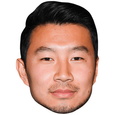 Simu Liu (Stubble) Big Head. Larger than life mask.