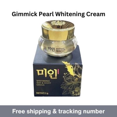 3x Korean Day & Night Gimmick Pearl Whitening Cream Reduce Dark Spots Acne 5g.