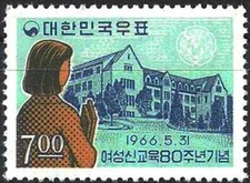 Timbre Corée du Sud 414 ** (57855CB)
