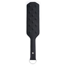 Pu Leather 38.5cm Spanking Paddle with Rivet for Couples Flogger Slaves Torture