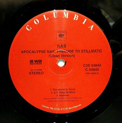 LP) Nas – Apocalypse Nas: Prelude To Stillmatic (Clean Version
