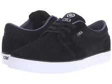 CIRCA 100130-BKWT HESH 2.0 Mn's (M) Black/White Suede/Canvas Skate Shoes