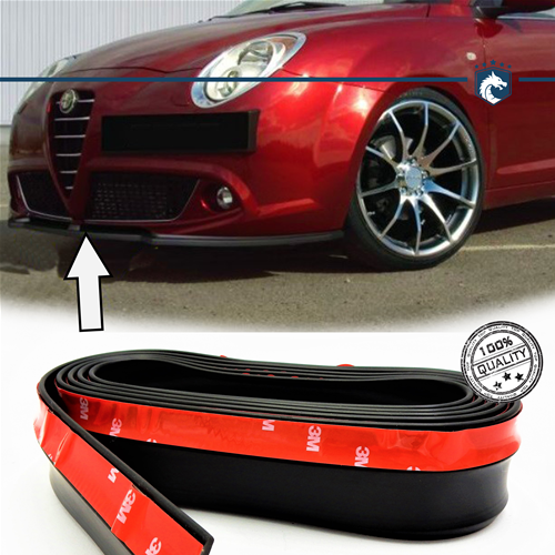 SPOILER Adesivo PER FORD FIESTA 6, Lama Sotto Paraurti O Minigonne Nero - Foto 7