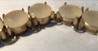 Vintage Off White Glass Crystal 1/2" Bezel and Gold Tone 18" Link Chain Necklace — photo 10