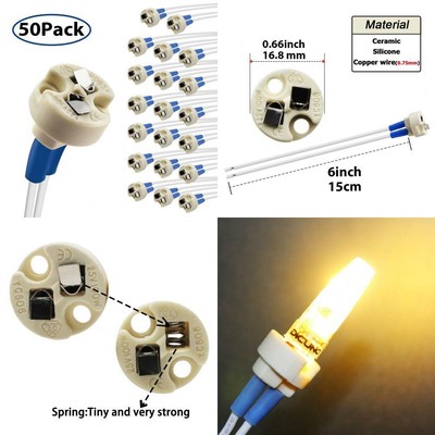 DiCUNO Bi-Pin Base, G4, G6.35, GY6.35, GX5.3, GU5.3, MR16, GZ4 MR11,...