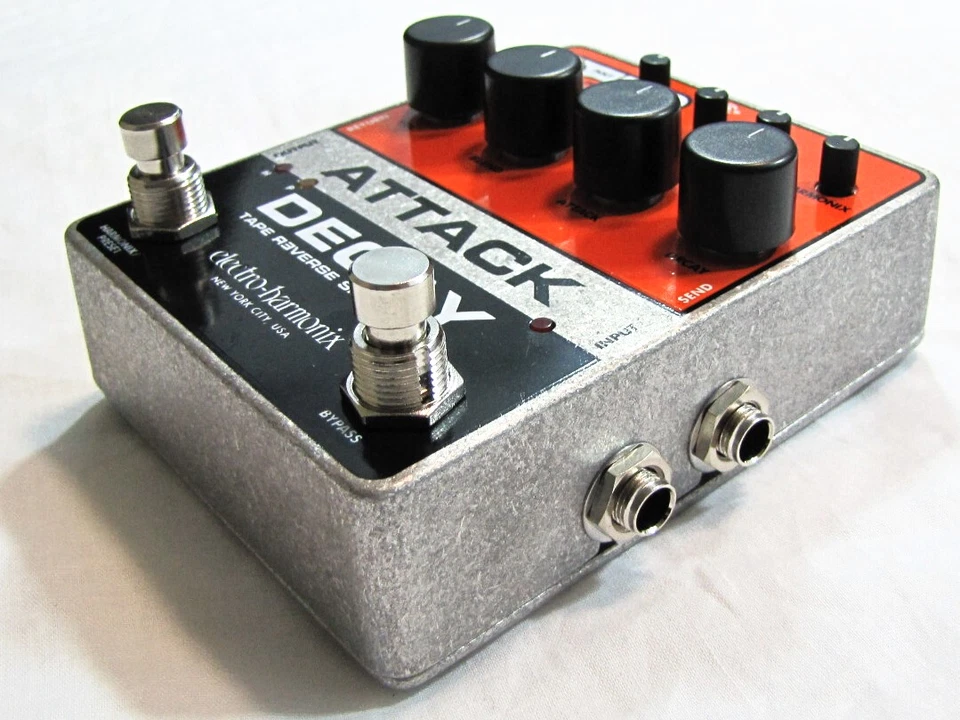 Used Electro-Harmonix EHX Attack Decay Tape Reverse Simulator Guitar Pedal - Image 2 of 3