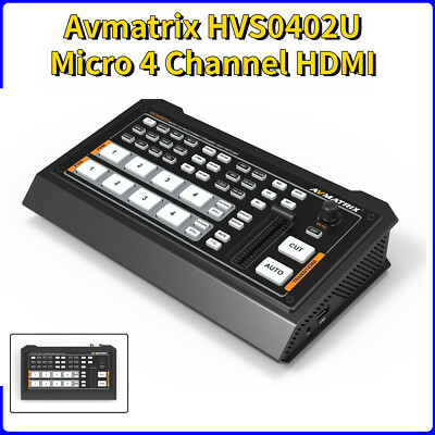 Avmatrix HVS0402U Micro 4-Channel HDMI-compatible Multi Streaming Video Switcher