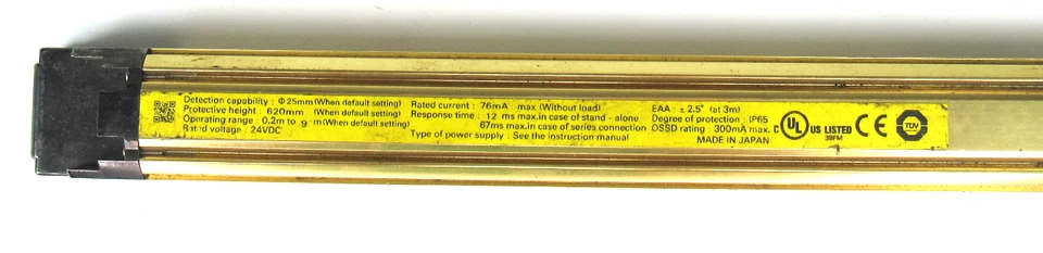 Omron F3SJ-A0620P25-L Safety Light Curtain Emitter, 24.40" - Image 3 of 3