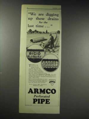 1929 ARMCO Culvert Ad - Digging Up Drains Last Time
