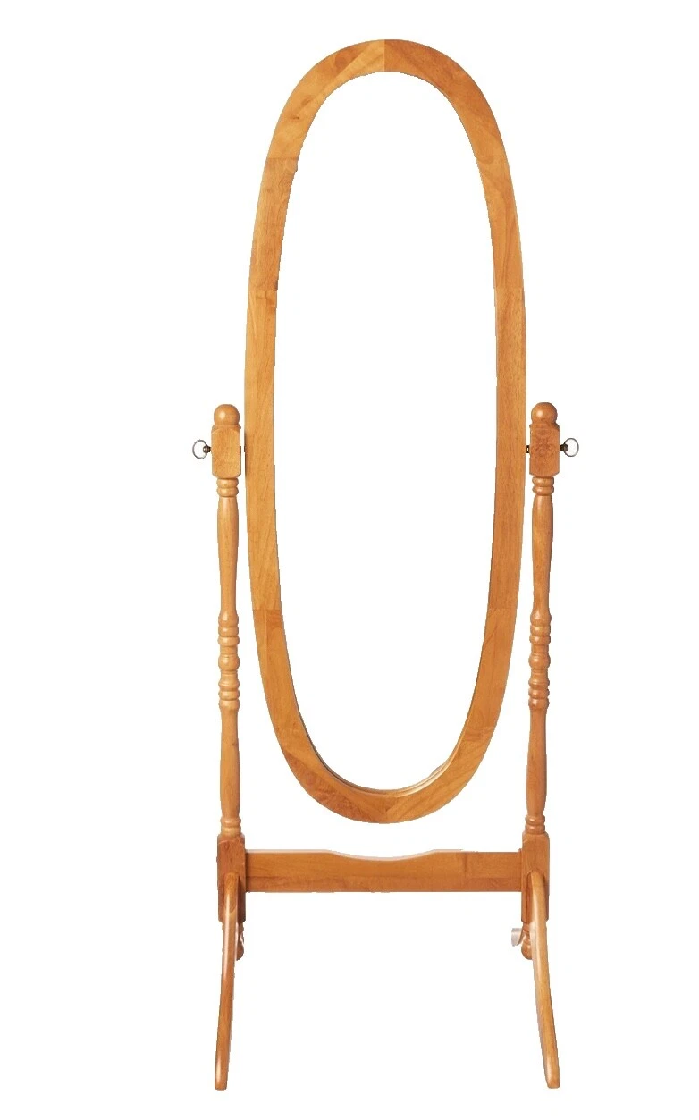 Sala de estar de madera Espejo de cuerpo entero espejos para decoración del hogar