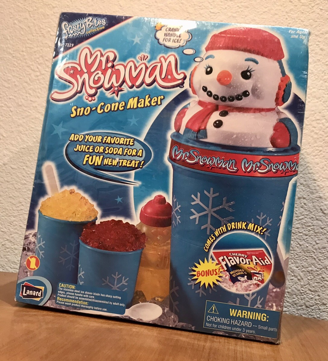 1990' ヴィンテージ クリスマス　スノーボール　4個 ✓New! Mr. Snowman Frosty Sno-Cone Maker 1990 Lanard Toys 4 Piece