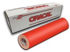 12" X 5yd - Orange Red Matte Oracal 631 Exhibition Cal Vinyl Roll