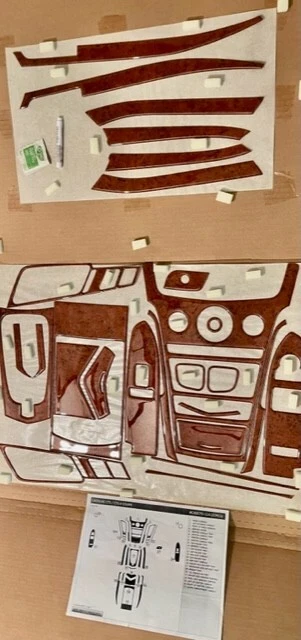 PARA CADILLAC CTS 2011 12 13 14 CUPÉ 2 PUERTAS INTERIOR JUEGO MADERA BURL TABLERO MOLDURAS KIT Foto 4 de 4