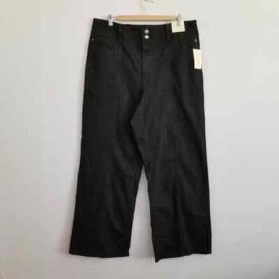 NWT Universal Thread Black High Rise Wide Leg Jeans Size 17 XXL