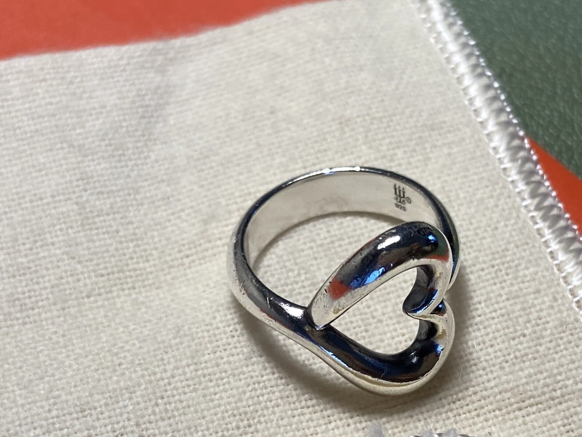 RETIRED James Avery Abounding Heart Sterling Ring Size 5.5 eBay