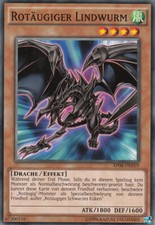 YU-GI-OH, ROTÄUGIGER LINDWURM, C, AP08-DE019, TOP