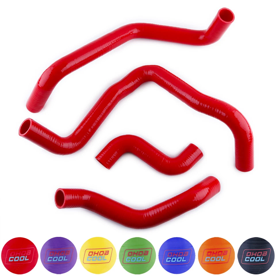 Kit de manguera de refrigerante de radiador de silicona rojo para 1972-1983 78 FIAT Bertone X 1/9 X1/9 Foto 4 de 4