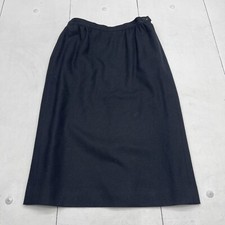 Vintage Pendelton Black Wool Skirt Women  s Size Petite 8