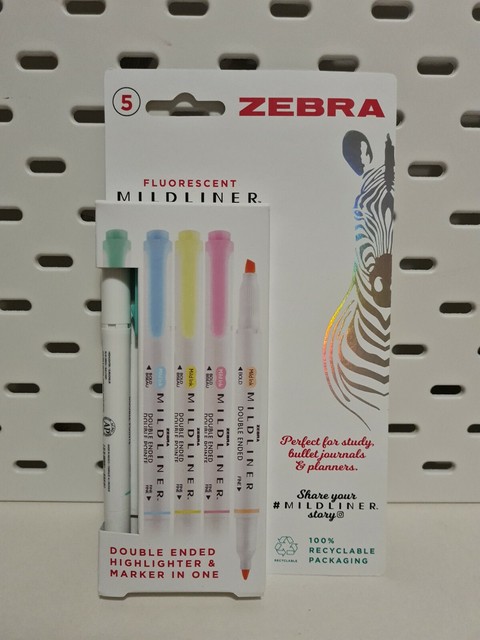 Zebra Mildliner Double Ended Pastel Highlighter Assorted 5 Pack For Sale Online Ebay