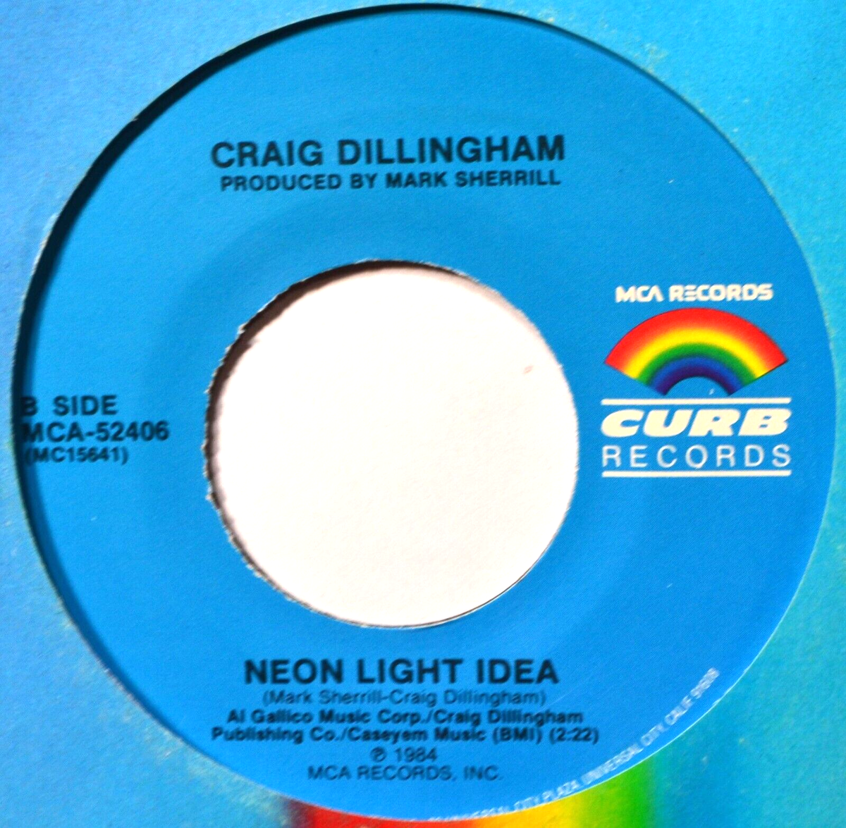 Craig Dillingham 1984 / Neon Light Idea NM Rare Title Country 45 7