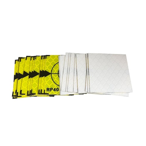 100PCS Green Reflective Sheet Triangles 40x40MM Reflector Target Tape Surveying - Picture 2 of 4