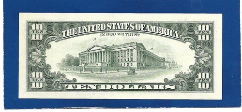 1995 CH/CU $10 SAN FRANCISCO STAR NOTE SERIAL #L02630462* - Picture 2 of 2