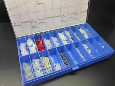 Abstandshalter Kit Set LPR8888 30 verschiedene in BOX Distanzhalter Hülsen Clip
