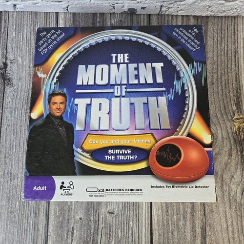 "The Moment of Truth" Adult Party Game w/Toy Electronic Biometric Lie
