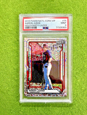 Aaron Judge LAZER PRIZM VIP SSP /99 SP PSA 9 CARD  2019 AARON JUDGE National VIP