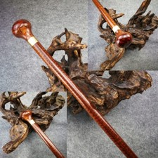 Solid Snake Wood Walking Stick Cane