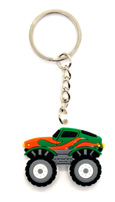 Vintage Monster Truck Off Road Vehicle Keyring Keychain #4