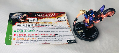HorrorClix Horror Clix Valerie Elle Motorrad #088 Silber Selten Figur Vintage