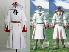 Final Fantasy XIV Cosplay White Mage Costume Outfit Free shipping