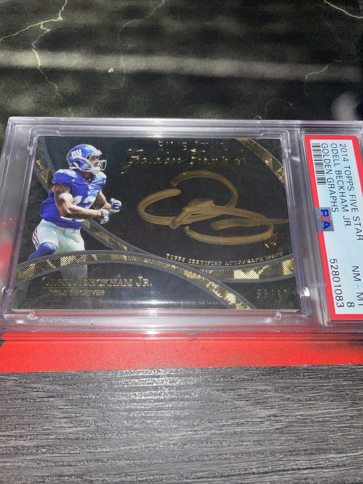 Odell Beckham Jr. Topps Five Star Golden Graphs #OB Base