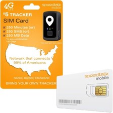  5 SpeedTalk GPS Tracker SIM Card Works With All GPS Tracker USA, Canada, Mexico