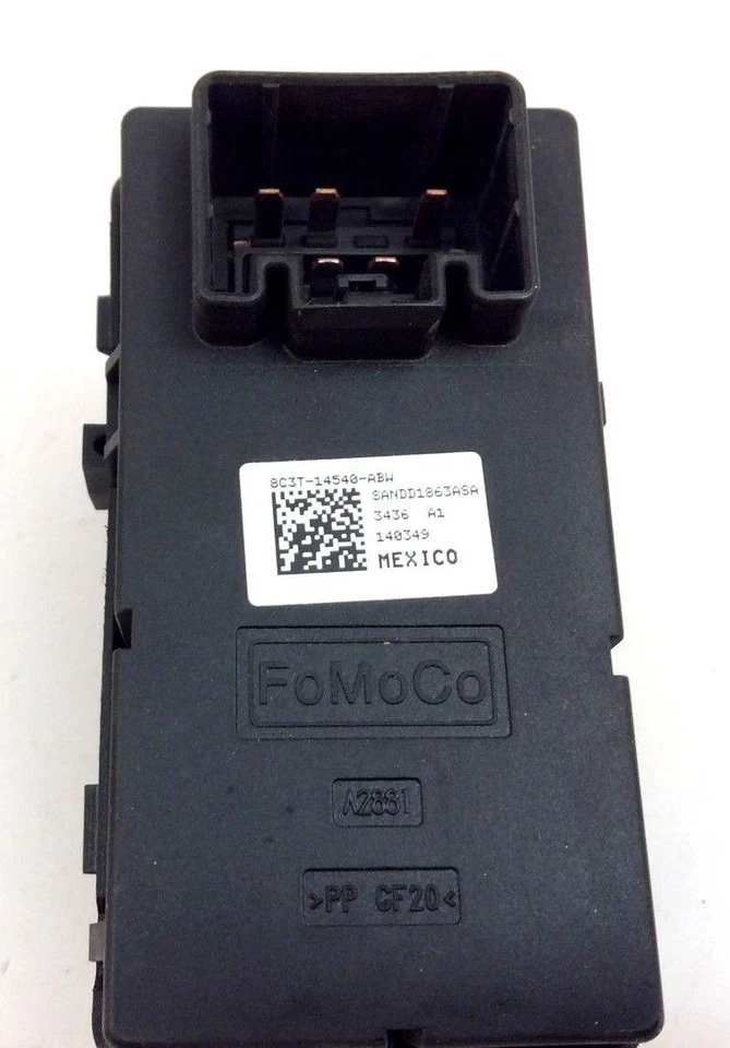 Interruptor de ventana de puerta lateral del conductor delantero cabina super regular Ford Super Duty nuevo OEM Foto 4 de 4