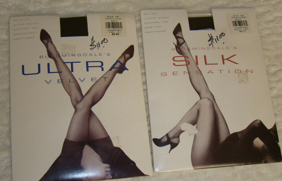 Lote Pantimedias Bloomingdales Silk Sensation y Ultra Terciopelo ~ Talla A ~ Varios Colores Foto 4 de 4